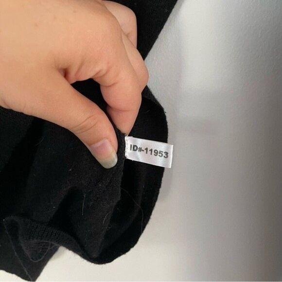 Express sweater womens black merino wool turtleneck sweater medium - Picture 5 of 9